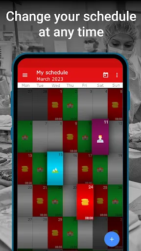 Capturas de pantalla de WorkOrg: Shift Schedule