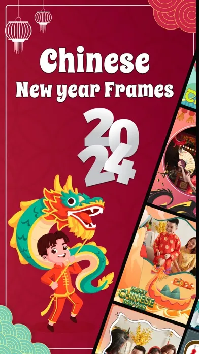 ภาพหน้าจอของ Chinese New year Frames 2024