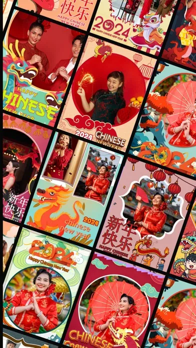ภาพหน้าจอของ Chinese New year Frames 2024