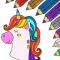 Unicorn Coloring Book Glitter