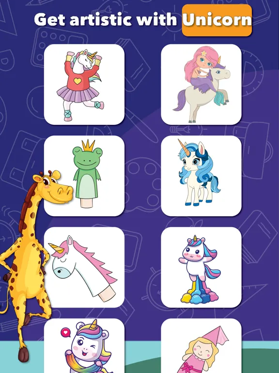 Unicorn Coloring Book Glitter iPad  Screenshots