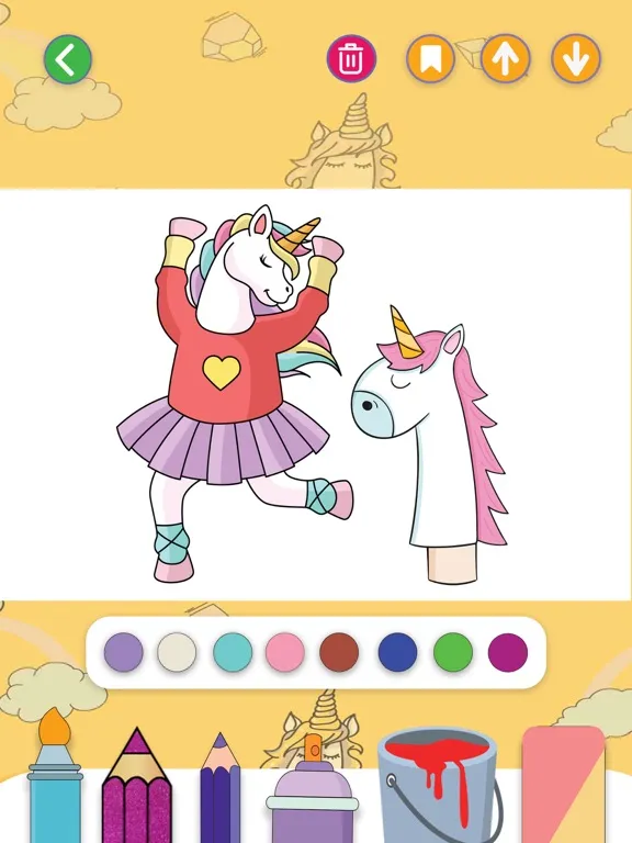Unicorn Coloring Book Glitter iPad  Screenshots