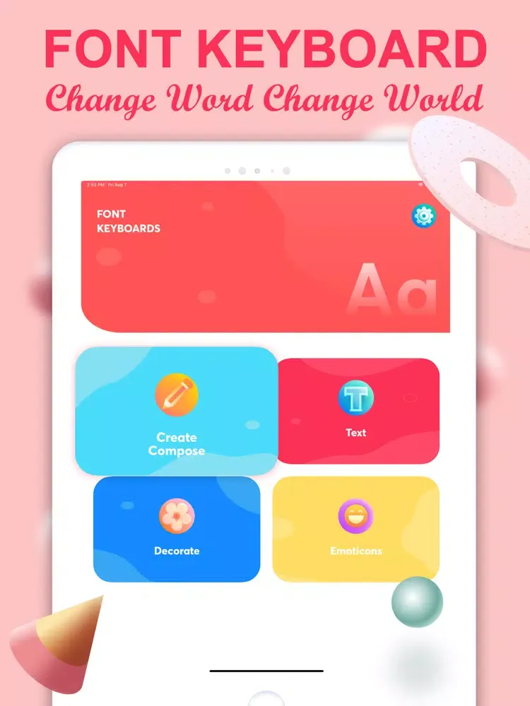 Paste Keyboard: Auto Copy Font iPad 应用截图