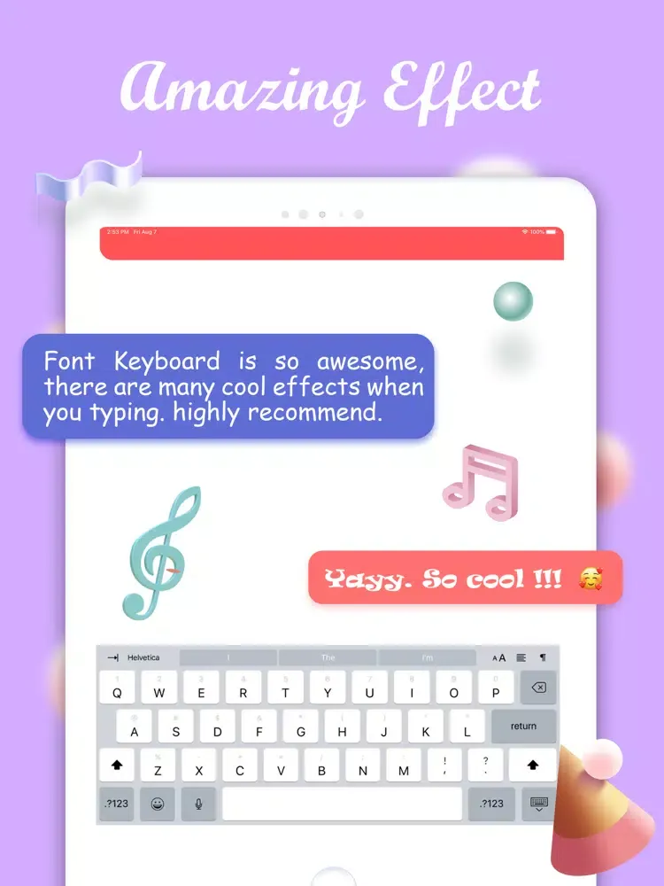 Paste Keyboard: Auto Copy Font iPad 应用截图