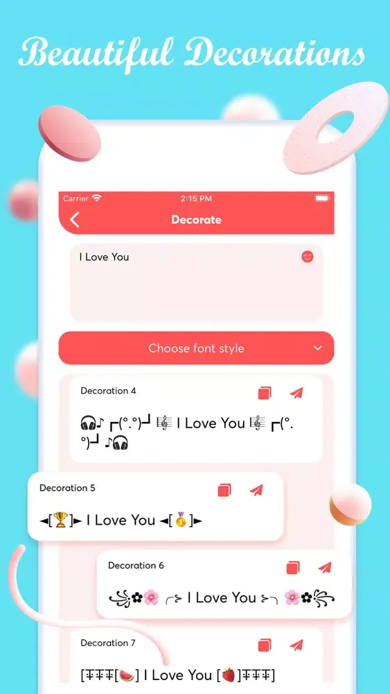 Paste Keyboard: Auto Copy Font应用截图