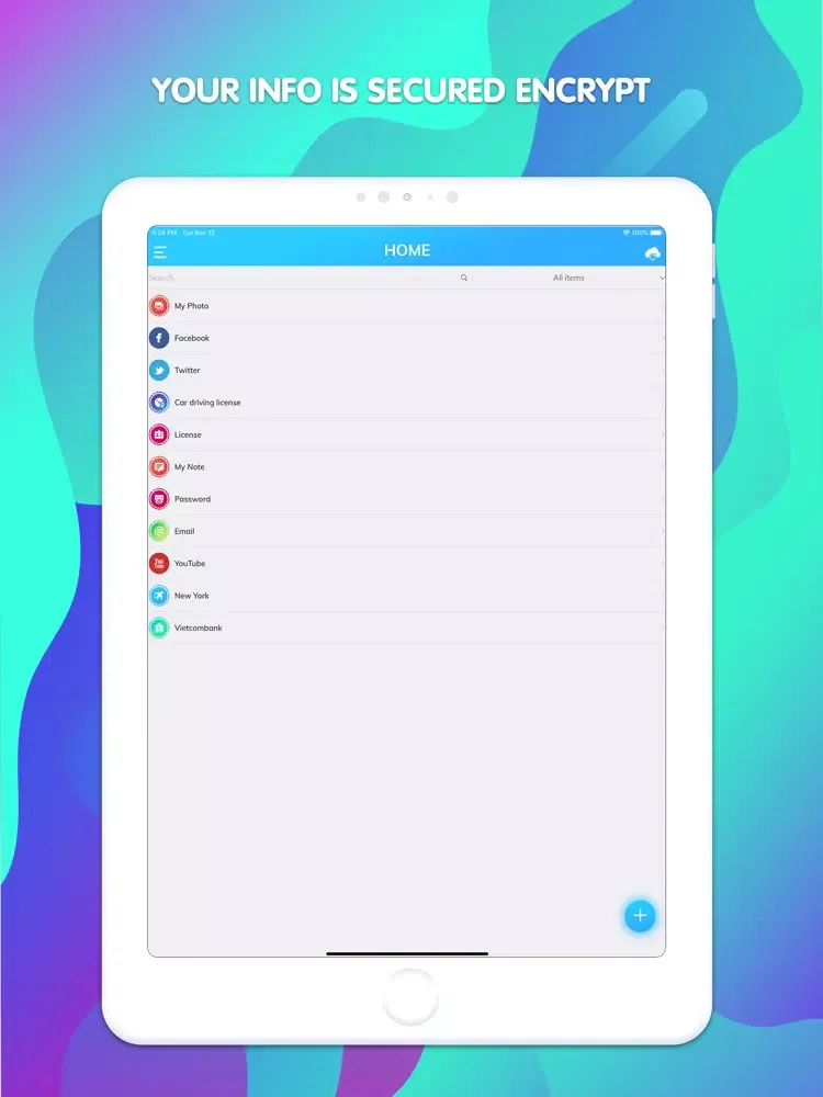 Capturas de pantalla de OneSafe - Password Manager iPad 