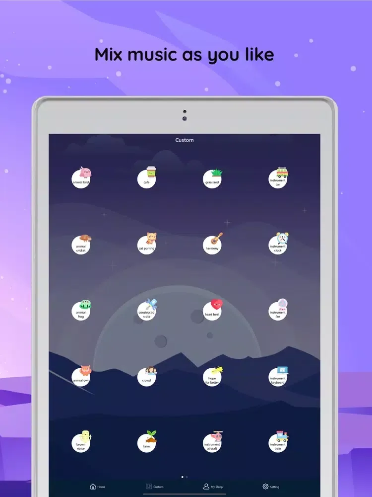 Sleep Sounds - White Noise iPad  Screenshots