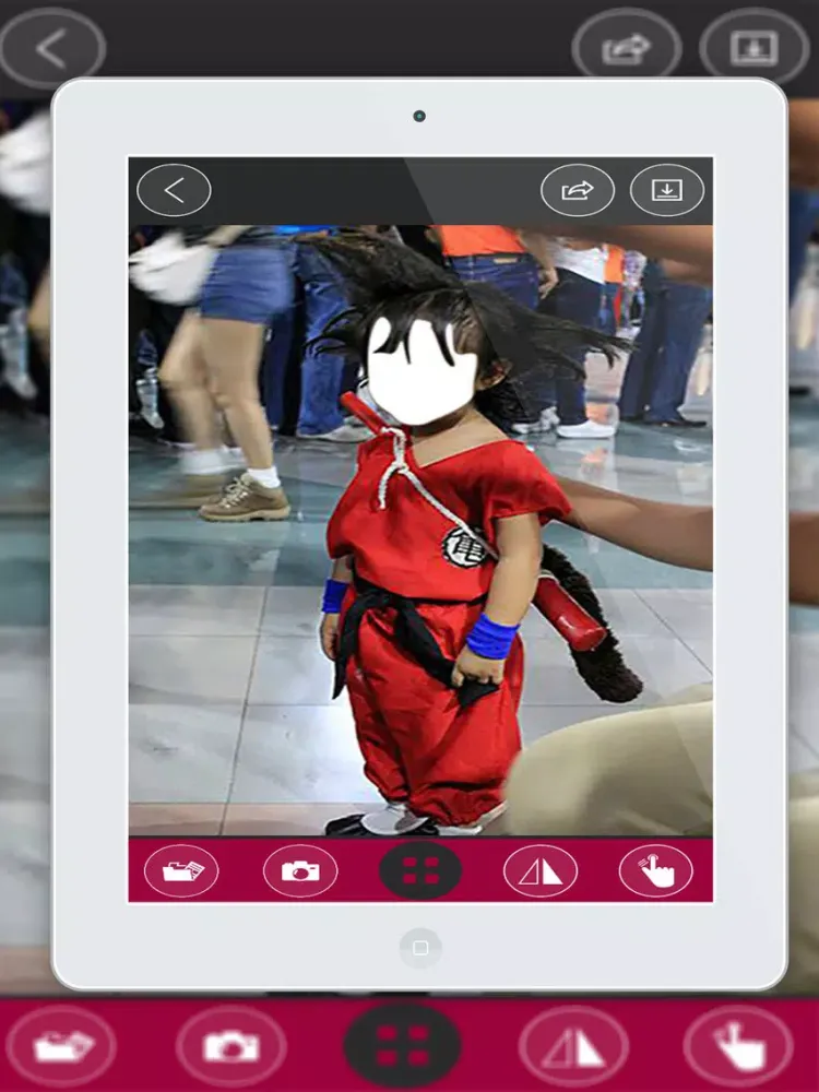 Screenshot di SuperHero Costplay Suit Maker- New Photo Montage With Own Photo Or Camera iPad 