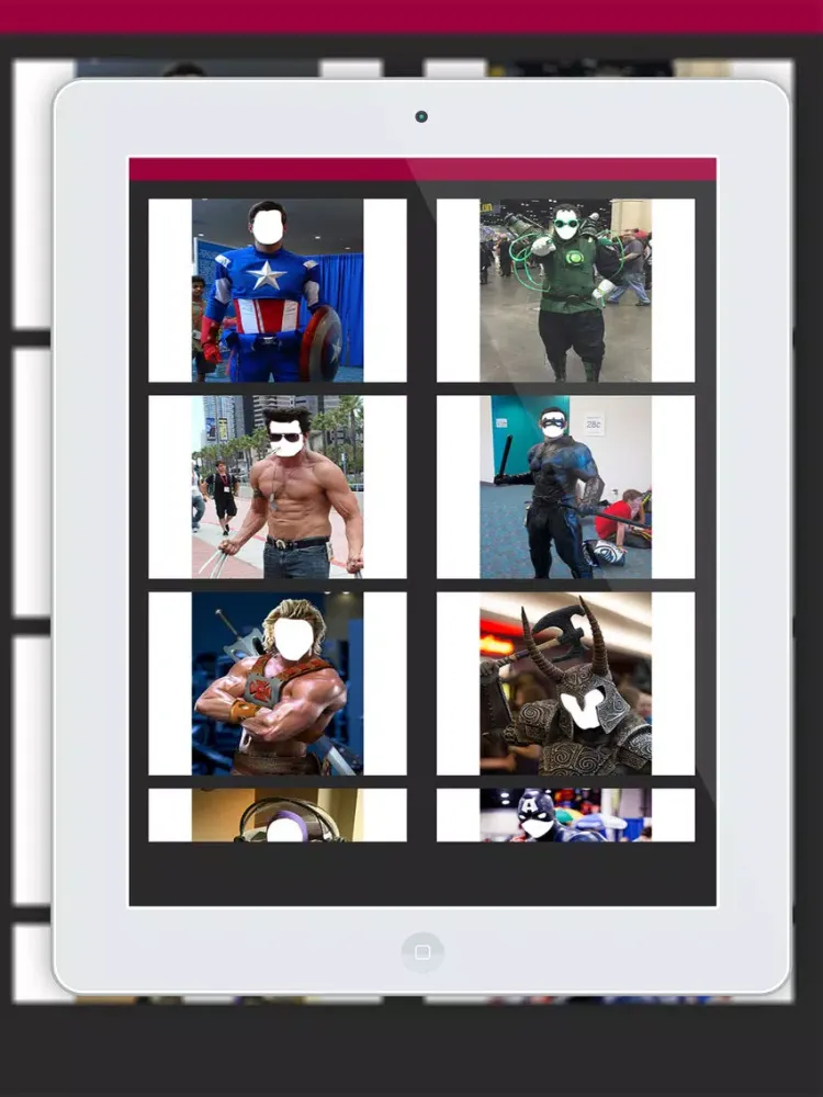 Screenshot di SuperHero Costplay Suit Maker- New Photo Montage With Own Photo Or Camera iPad 