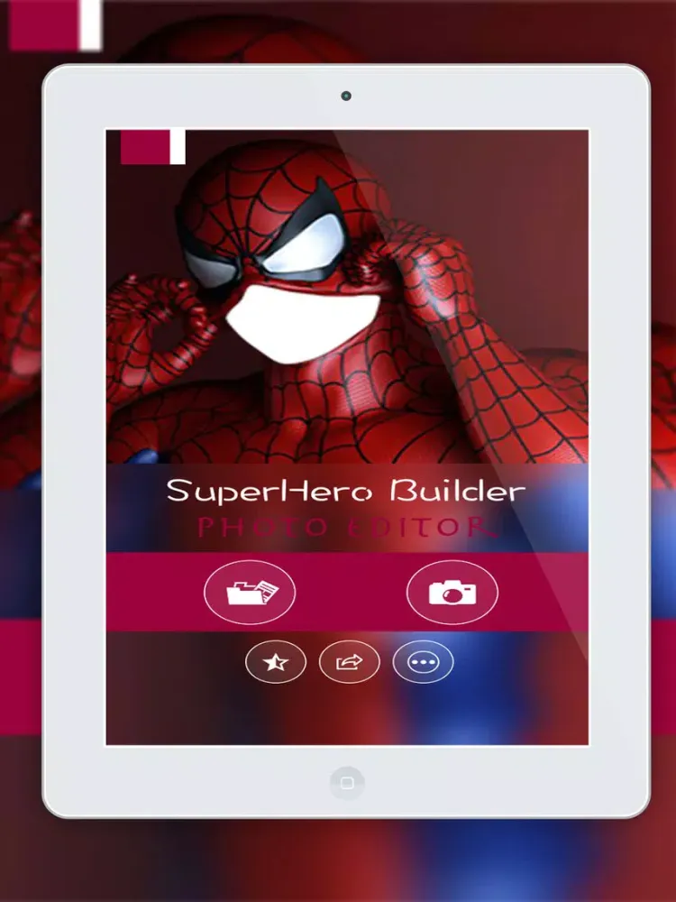 Screenshot di SuperHero Costplay Suit Maker- New Photo Montage With Own Photo Or Camera iPad 
