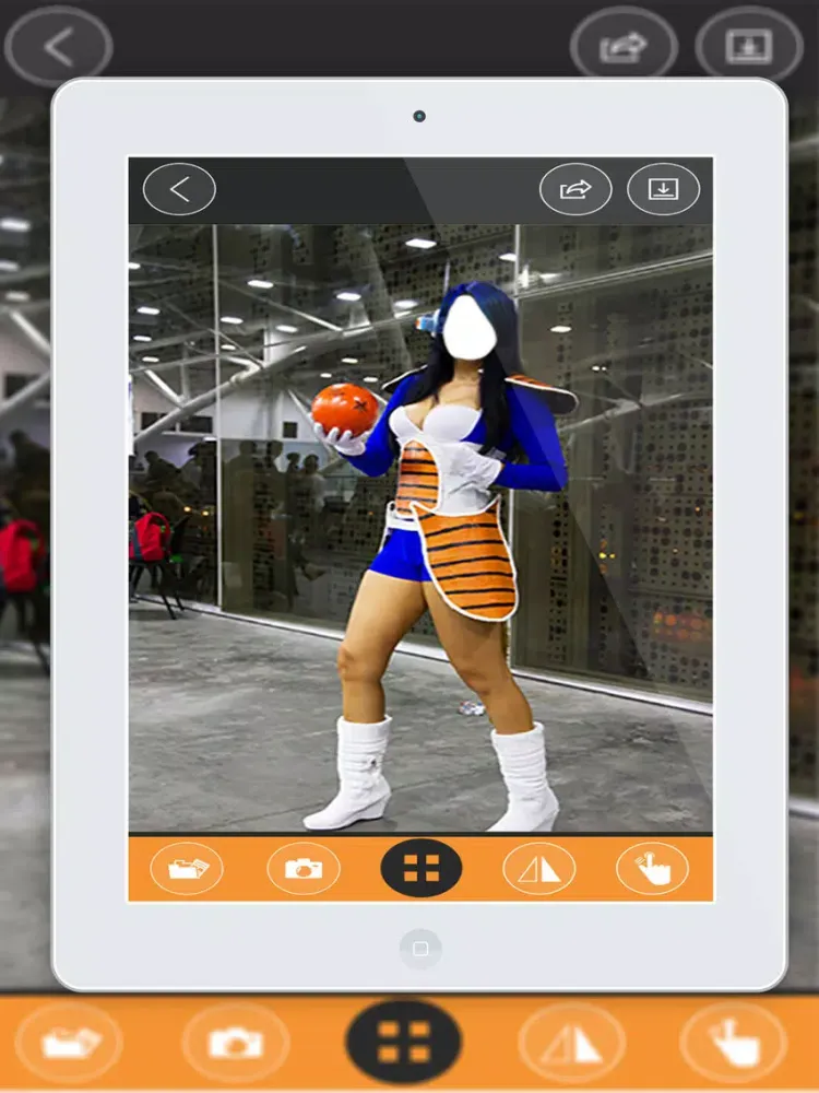 Capturas de pantalla de Super Saiyan Costplay Maker- New Photo Montage With Own Photo Or Camera iPad 
