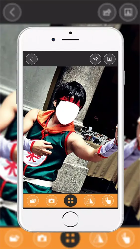 Capturas de pantalla de Super Saiyan Costplay Maker- New Photo Montage With Own Photo Or Camera
