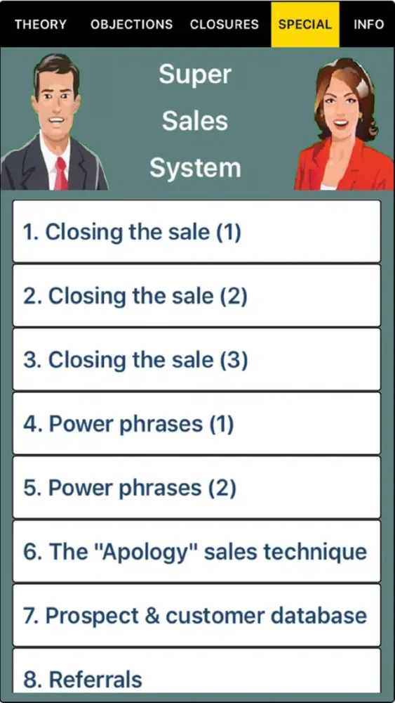 Tangkapan skrin Super Sales System Pro