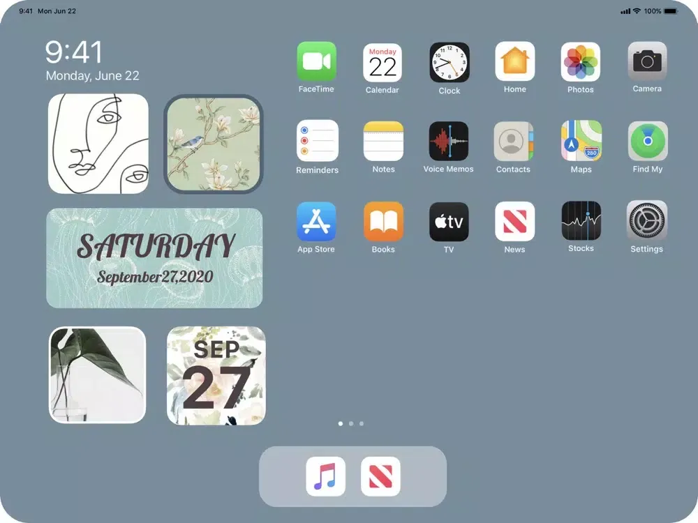Color Widgets. iPad 應用截圖