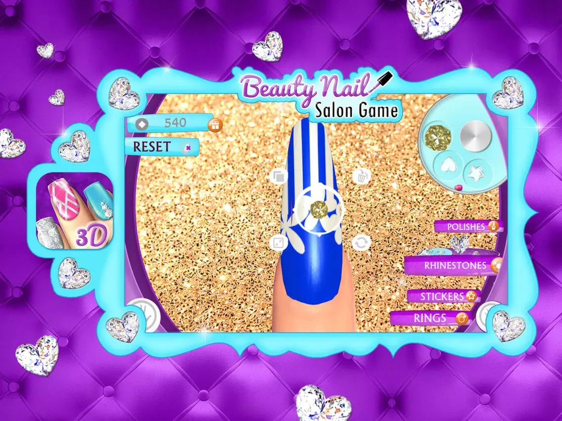 Beauty Nail Design Game.s: Cute Art Makeover Salon iPad 应用截图