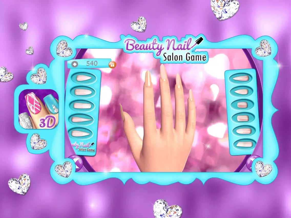 Beauty Nail Design Game.s: Cute Art Makeover Salon iPad 应用截图