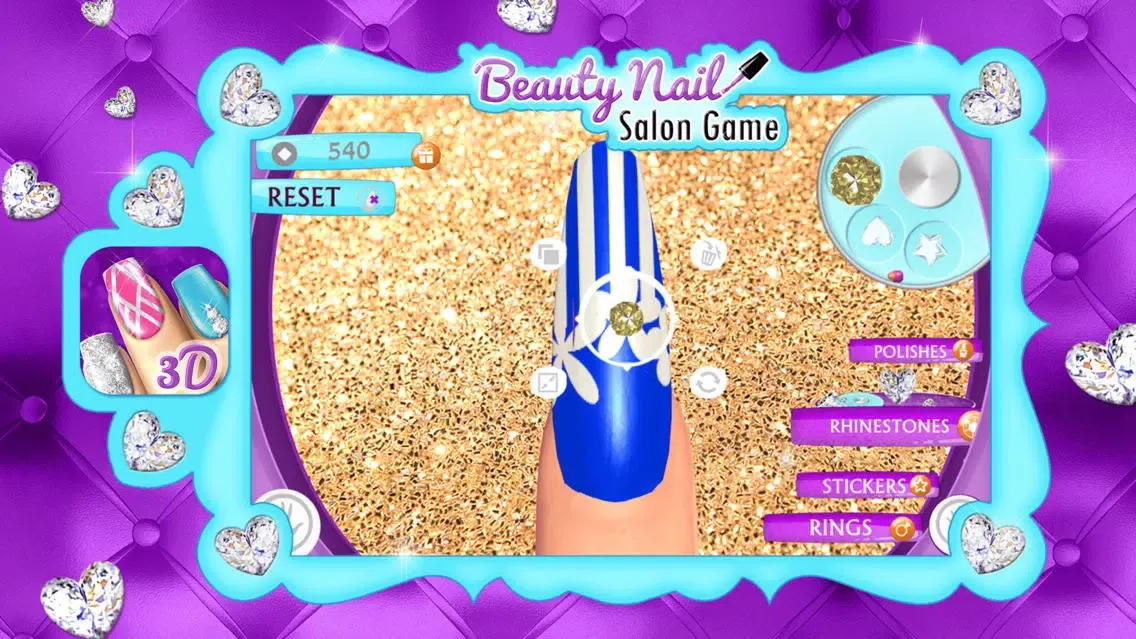 Beauty Nail Design Game.s: Cute Art Makeover Salon应用截图
