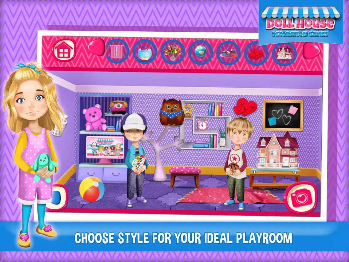 Doll House Decoration Games: Dream Home Design.er iPad  Screenshots