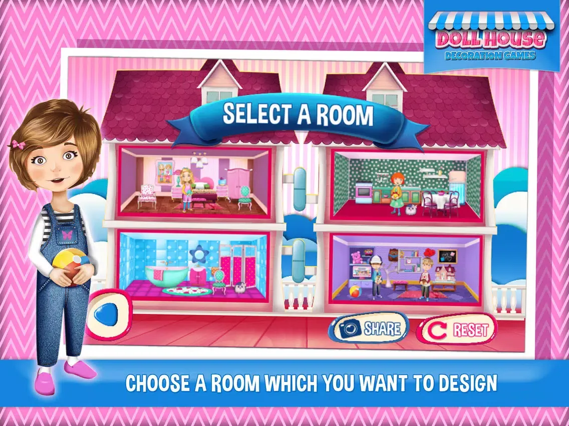 Doll House Decoration Games: Dream Home Design.er iPad  Screenshots