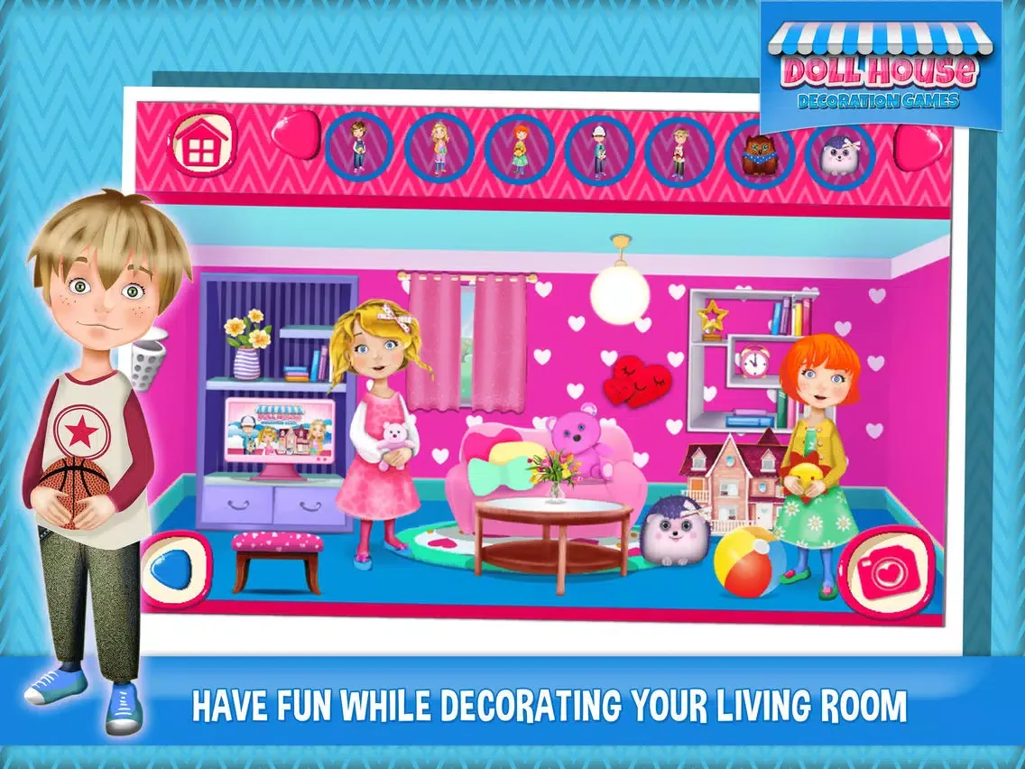 Doll House Decoration Games: Dream Home Design.er iPad  Screenshots