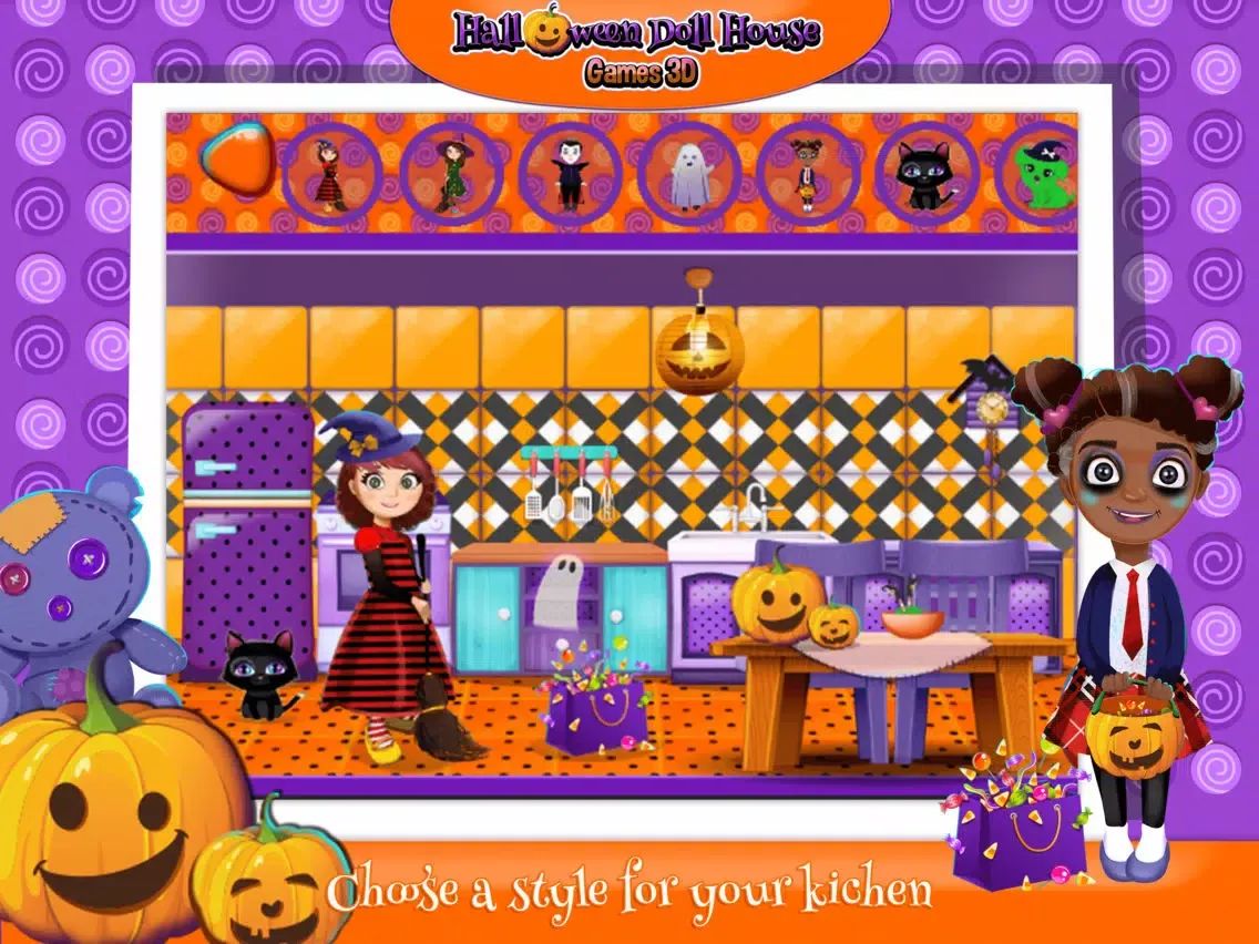 ภาพหน้าจอของ Halloween Doll House Design: Decoration Game.s 3D iPad 