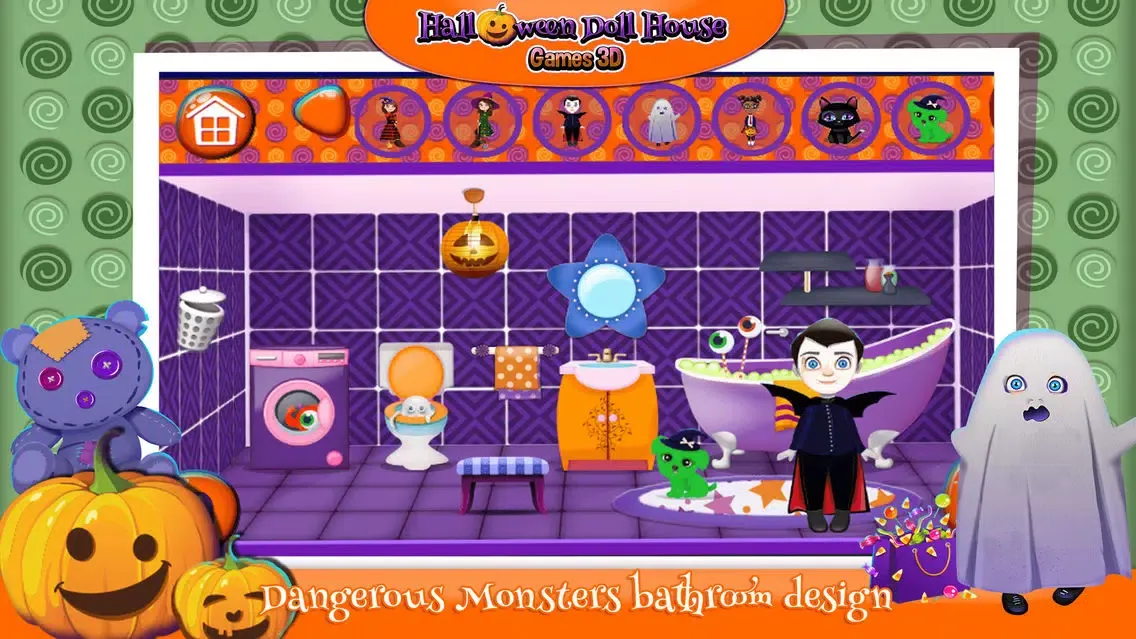 ภาพหน้าจอของ Halloween Doll House Design: Decoration Game.s 3D