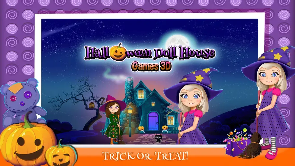 ภาพหน้าจอของ Halloween Doll House Design: Decoration Game.s 3D