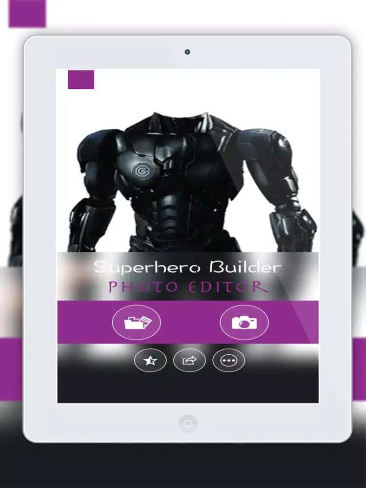 Superhero Costume Photo Editor iPad  Screenshots