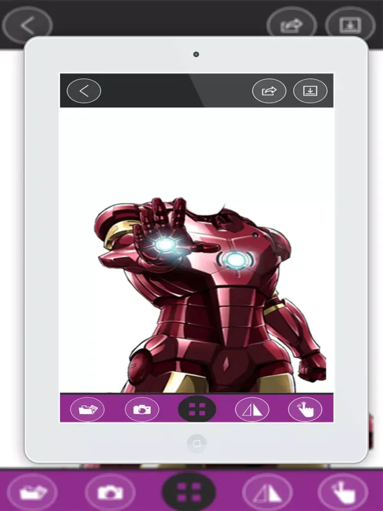 Superhero Costume Photo Editor iPad  Screenshots