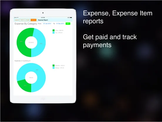 BusinessTravel Expense Track iPad 应用截图