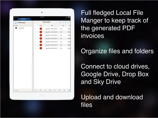 BusinessTravel Expense Track iPad 应用截图