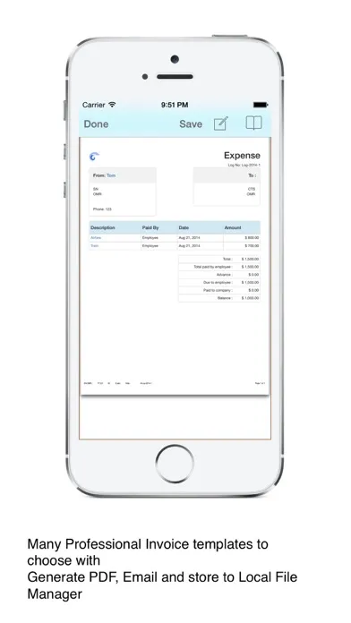 BusinessTravel Expense Track应用截图