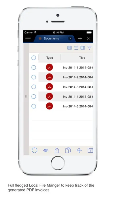 Capturas de tela do Invoice Tracker Sales Email