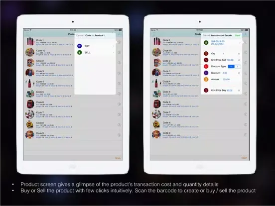 Goods Inventory Pro Retailer iPad  Screenshots