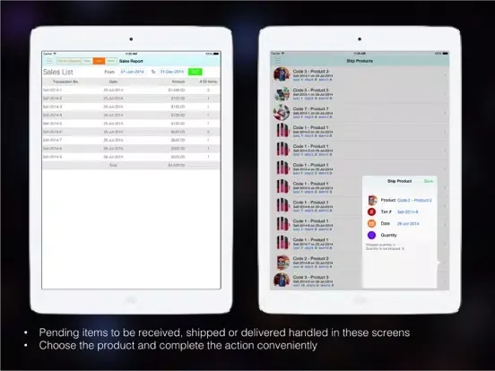 Goods Inventory Pro Retailer iPad  Screenshots