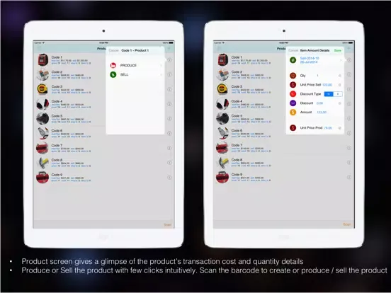 Inventory Pro for Manufacturer iPad  Screenshots