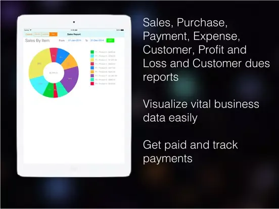 Invoice Tracker Email PDF iPad  স্ক্রিনশট