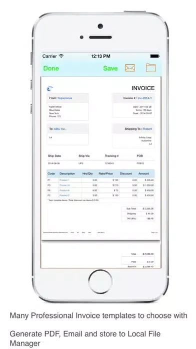 Invoice Tracker Email PDF স্ক্রিনশট
