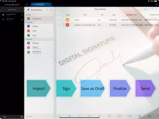 Capturas de tela do PDF Sign Expert Pro -eSign iPad 