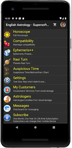 Capturas de pantalla de Vedic Astrology English