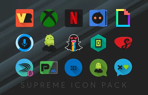 Capturas de tela do Supreme Icon Pack