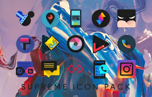 Capturas de tela do Supreme Icon Pack