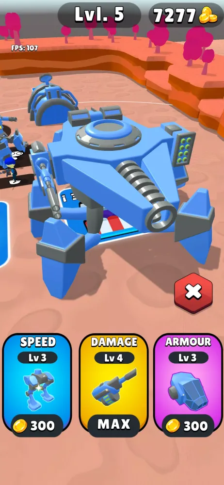 Tangkapan skrin Mech War: Robot Army