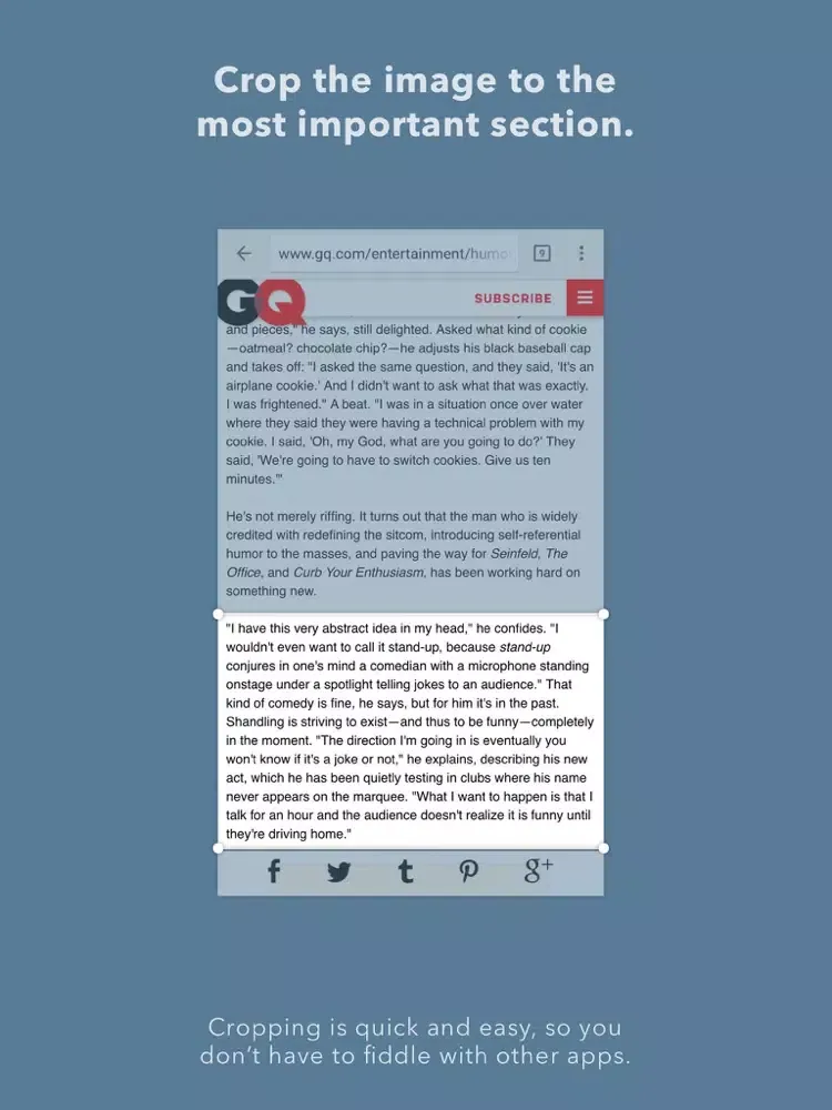 OneShot for Screenshots iPad  স্ক্রিনশট