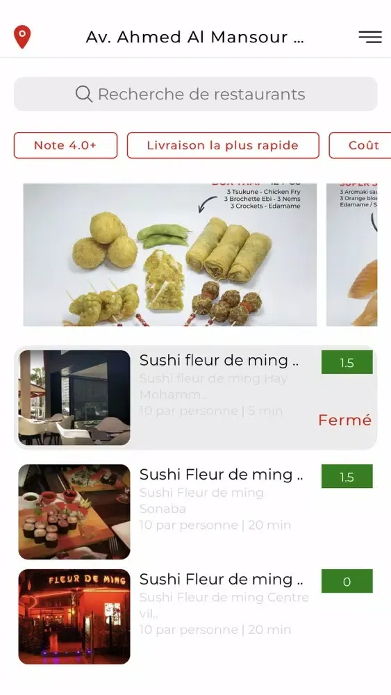 Restaurant Sushi Fleur de Ming应用截图