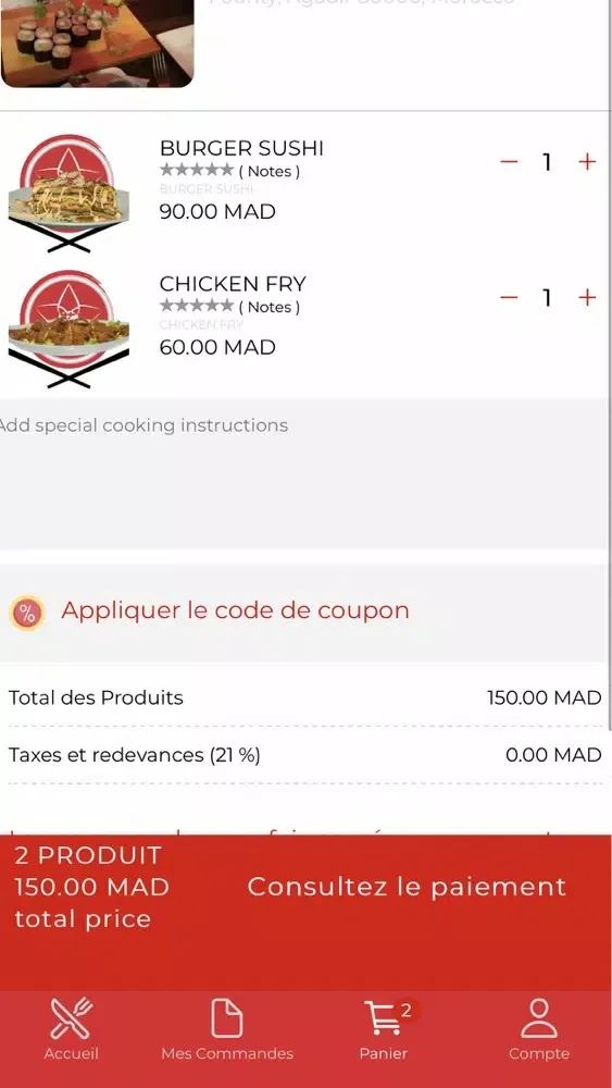 Restaurant Sushi Fleur de Ming应用截图