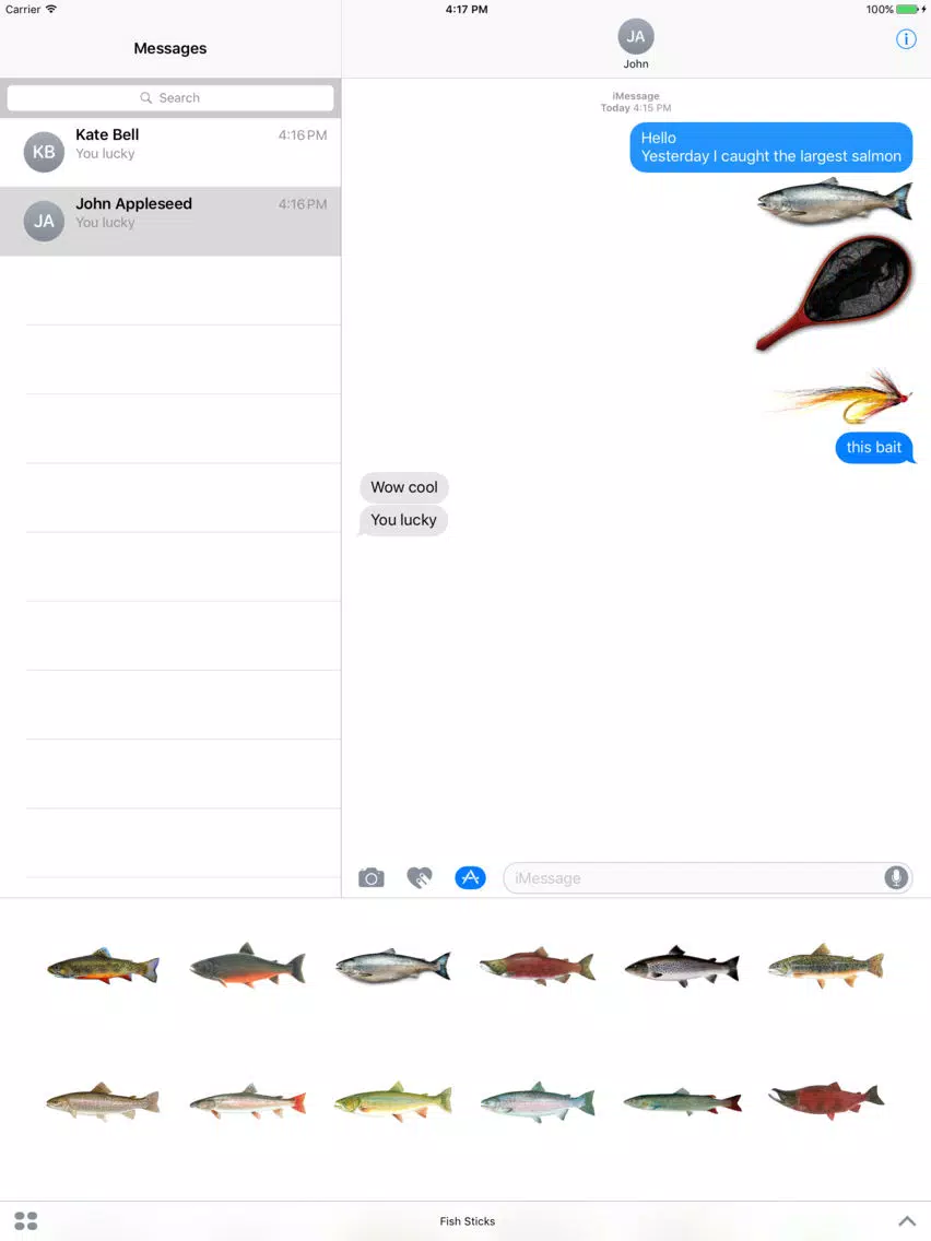 Fisher stickers iPad 應用截圖