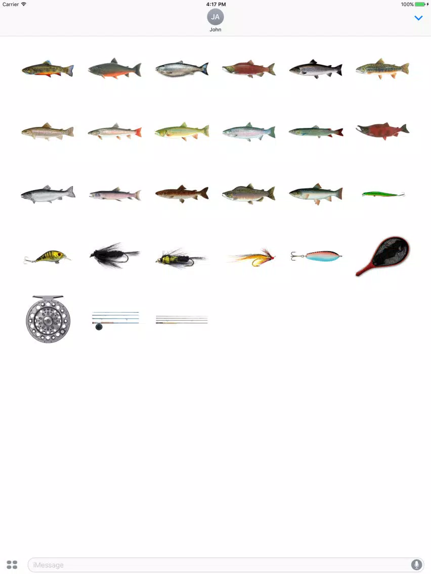 Fisher stickers iPad 應用截圖