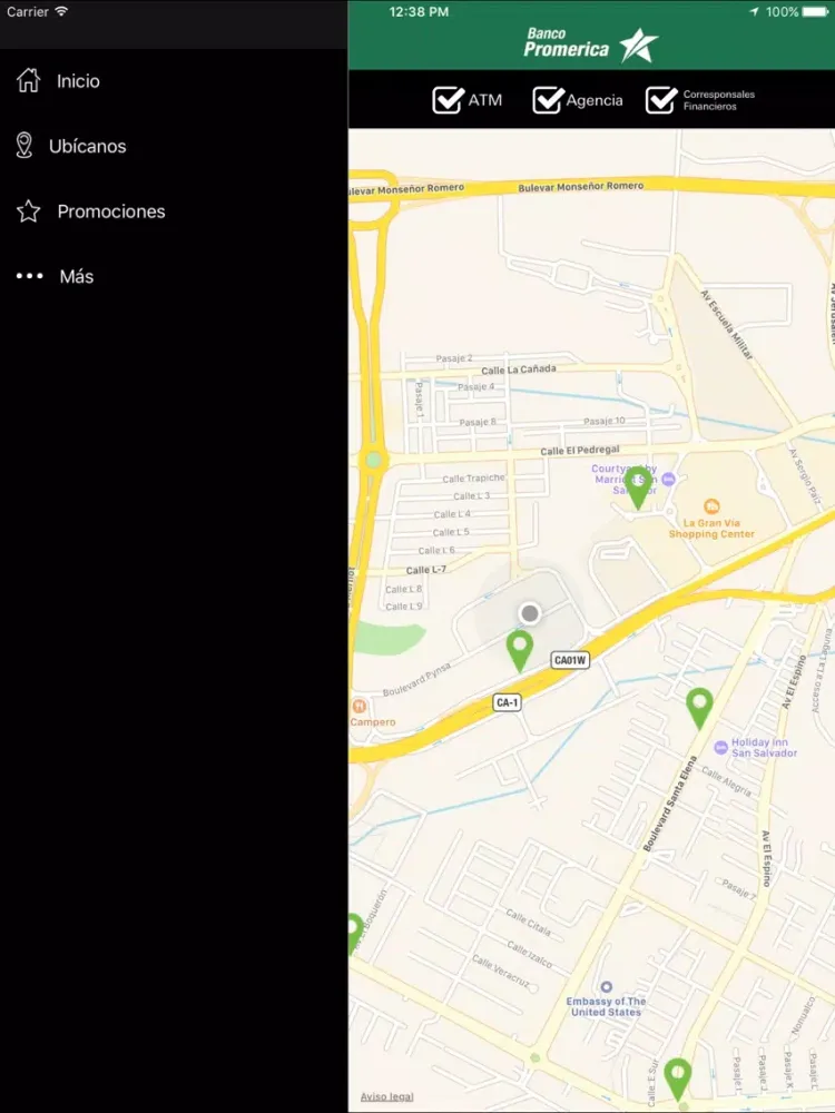 Captures d'écran de Promerica Banca Móvil iPad 