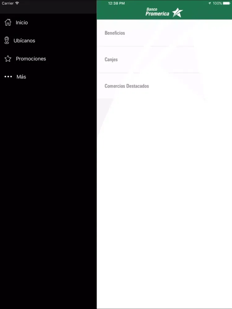 Captures d'écran de Promerica Banca Móvil iPad 